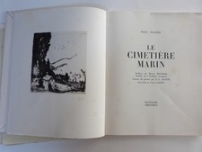 Paul Valéry le cimetière marin  1954 Roissard fac similes manuscrits