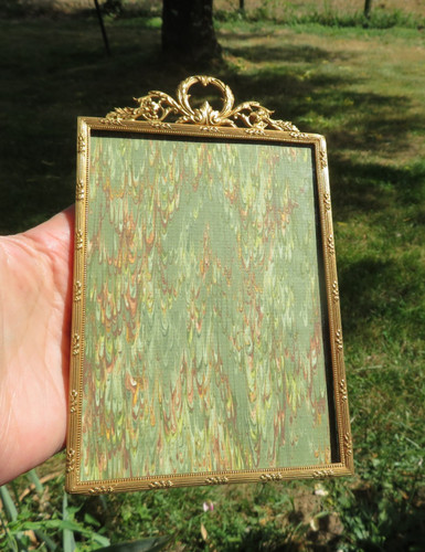 Ancien cadre photo bronze - ancien,