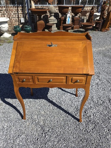 Bureau pente merisier - bureau,