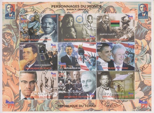 Timbres sur les présidents - les,