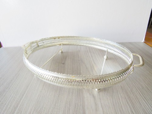 Support plat ovale metal - support,