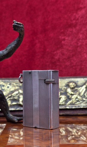 Briquet ancien argent massif - briquet,