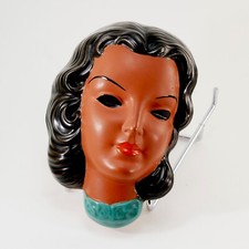 GOLDSCHEIDER Masque mural Wandmaske (2) ART DÉCO 1930  Superbe état