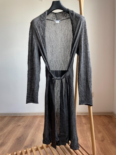 Robe maxi cardigan ceinturée
