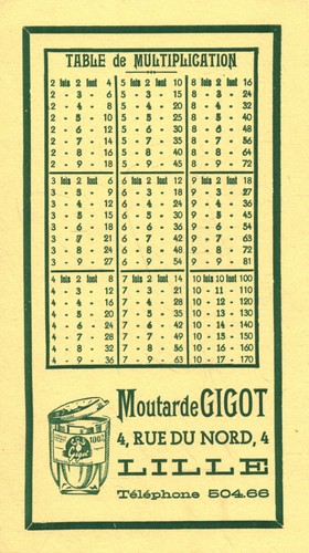 Buvard vintage moutarde gigot - buvard,