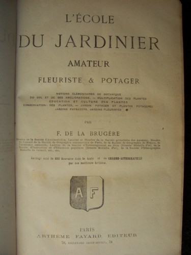 Ecole jardinier amateur - du,