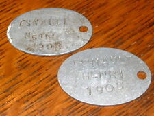 1 Plaque d’identité modèle 1881 à votre nom, 14/18, poilu