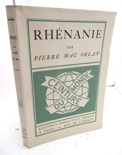 Pierre mac orlan - mac, rhenanie