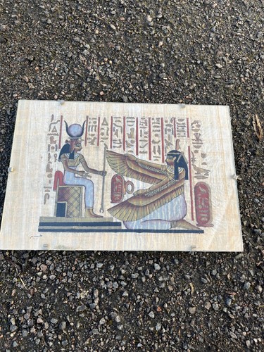 Papyrus égyptien sous - , verre