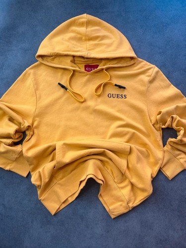Sweat capuche guess - guess, jaune