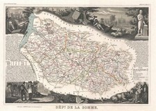 1852 Levasseur Map of the