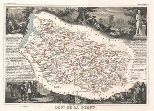 1852 levasseur map - levasseur,