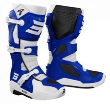 Bottes Cross Shot Race 6 Blanc Bleu Fantic XE XEF MOTARD XX TRIAL