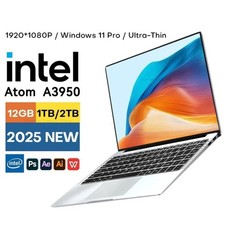 PC Ordinateur Portable 14,1 Pouces 12 Go RAM 128 Go/2 To SSD Windows 11 Pro FHD