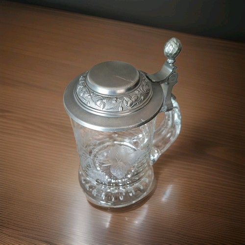 Chope bière verre - , soufflé