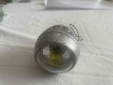 ancien phare de velo ampoule jaune alu