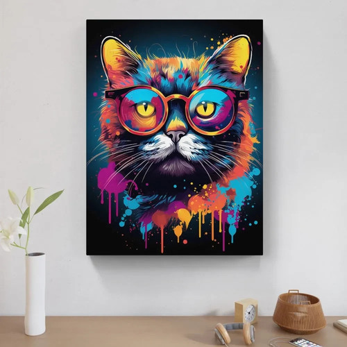 Tableau pop art animaux - animaux,