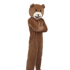 Costume de mascotte d'ours de dessin animé pour mascarades, événements