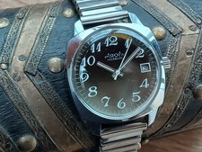 Montre ancienne mécanique homme PIROFA chromée date FE 4601 - révisée garantie