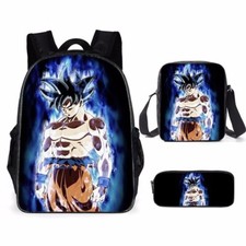 Dragon Ball Ensemble Scolaire 2 Sac A Dos + Trousse Son Goku Ultra Instinc Manga