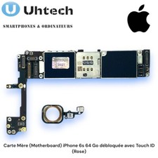 Carte Mère (Motherboard) iPhone 6s 64 Go débloquée avec Touch ID (Rose)