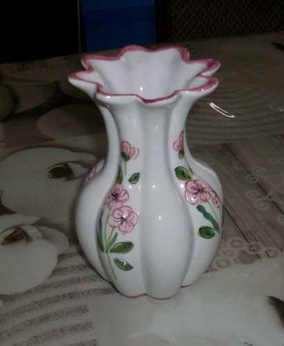 Vase décor fleurs