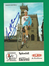 CYCLISME carte cycliste GIUSEPPE MARTINELLI  équipe ALFA LUM OLMO 1983 signée