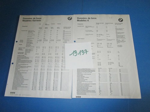 13137 bmw 2 fiches - /,