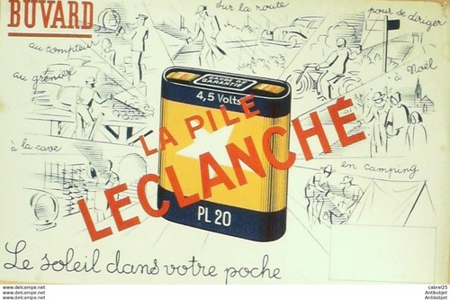 Buvard leclanche eclairage - buvard,