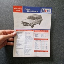 RENAULT 12 BREAK  fiche