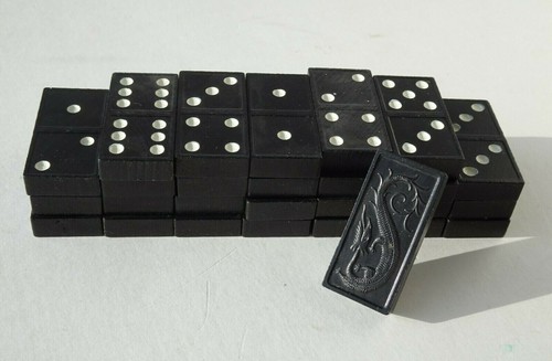 Vintage 1970 dominoes wooden - 1970,