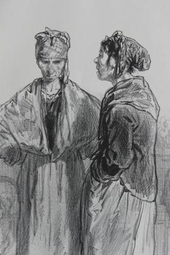 Gavarni lithographie originale - lithographie,