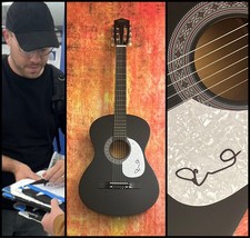 GFA Ryan O'Neal Singer Couchage At Last Signé Acoustique Guitare Preuve