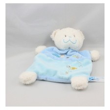 Doudou plat ours bleu tortue