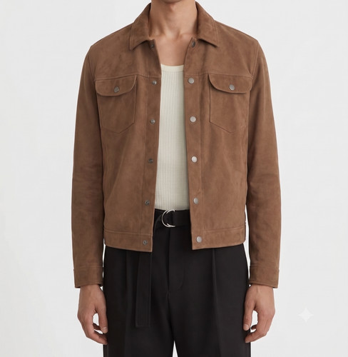 Veste camionneur cuir - veste,