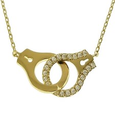 Collier Menottes Plaqué Or 18
