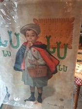 Superbe et rare Affiche ancienne originale Petit écolier de Lu – Firmin BOUISSET