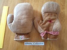 LOT Gants Boxe Cuir Anciens Vintage Gloves avec paille 1920 ? GANT BOXING GROSE