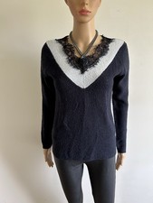 Pull bleu marine et gris