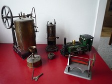 Lot d'anciennes machines à vapeur Märklin , Mamod , Bing , M&G etc....