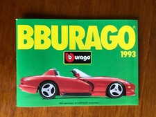catalogue Burago 1993 de poche 64 pages