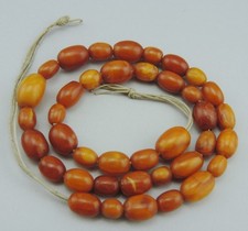Perles en ambre ancien pour collier enfant Ambre Naturel Butterscotch