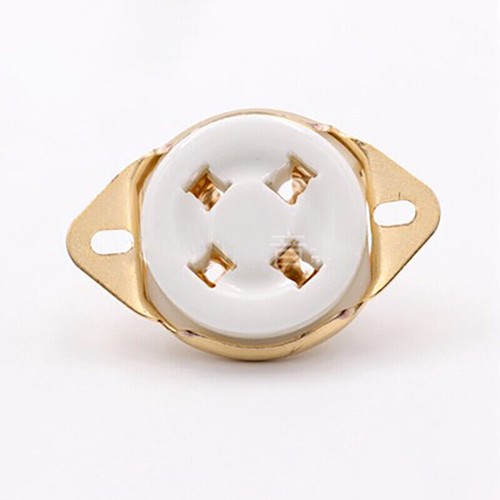 10pcs gilded 4pin ceramic - gilded,