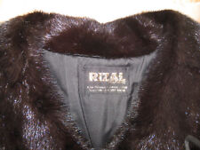 Manteau en vison noir