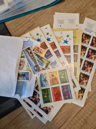 Lot 100 timbres france - lot,