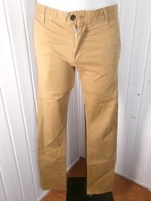 Pantalon chino marron safran épais stretch taille médium slim Colin's w29 L32 38