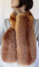 Fourrure Écharpe Renard Roux Col Étole Ganzfellig Manteau Filets Hiver Naturel