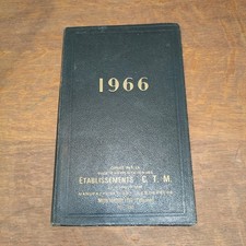 Ancien Agenda Mitchell De 1966 Manufacture D Article Pêche ,Bretton,Pezon Michel
