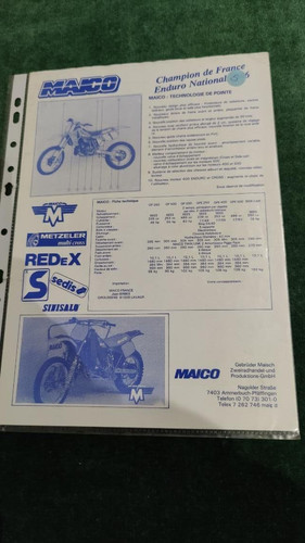 Maico gamme 1986 1987 - maico, 1986/1987