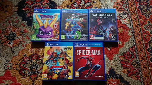 Lot jeux ps4 spider man - de, ps4,